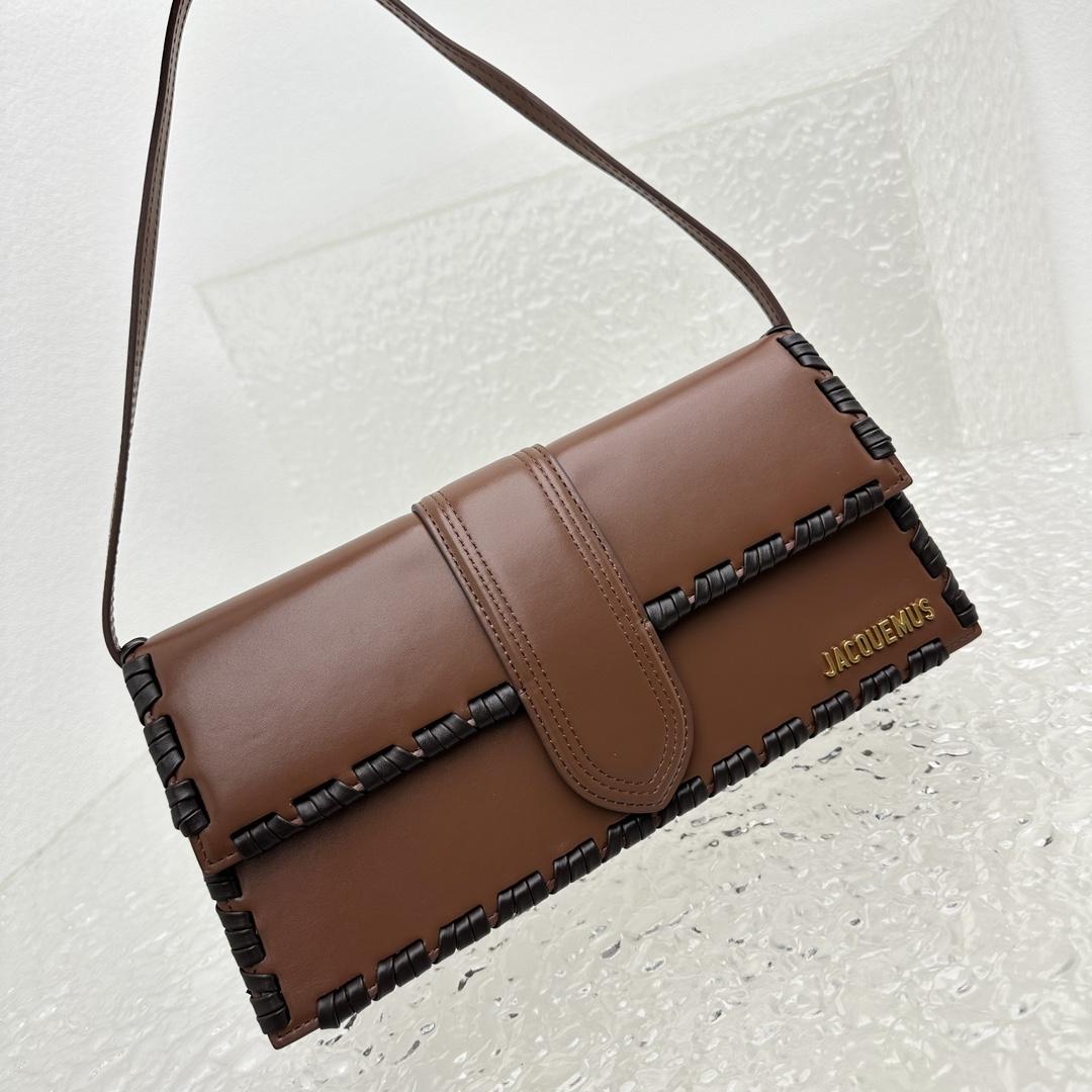 Jacquemus Le Bambino Long Lacet Long laced Flap Bag(28x13.5x6cm) - PerfectKickZ