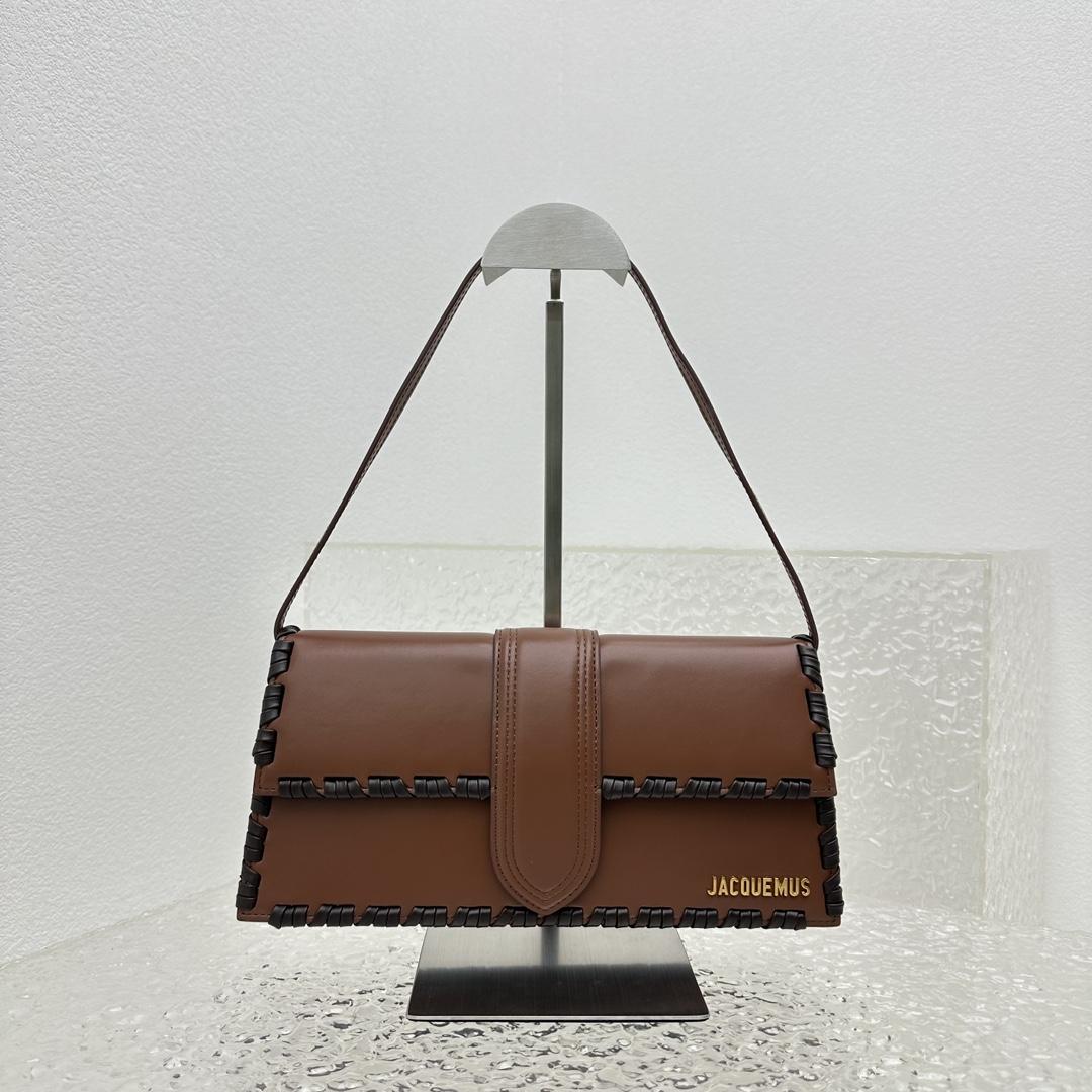 Jacquemus Le Bambino Long Lacet Long laced Flap Bag(28x13.5x6cm) - PerfectKickZ