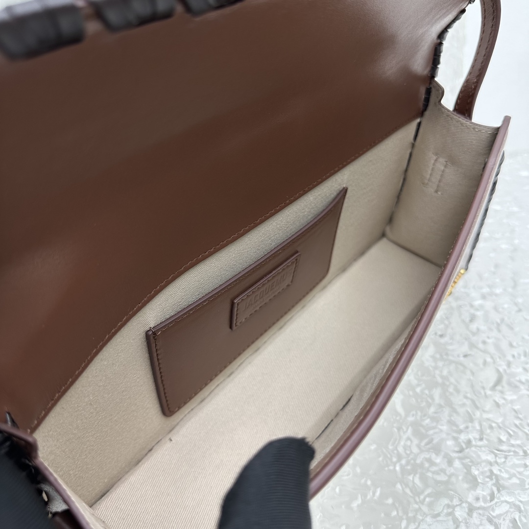 Jacquemus Le Bambino Long Lacet Long laced Flap Bag(28x13.5x6cm) - PerfectKickZ
