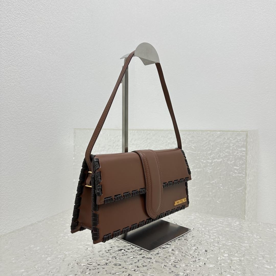 Jacquemus Le Bambino Long Lacet Long laced Flap Bag(28x13.5x6cm) - PerfectKickZ