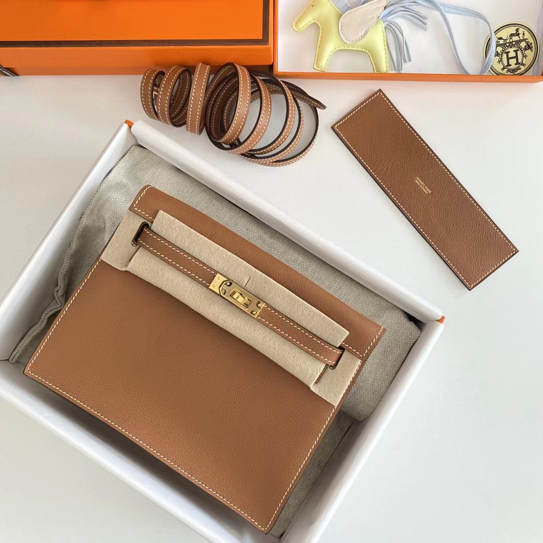 Hermes Kelly Mini Women Handbag(22-17-4cm ) - PerfectKickZ