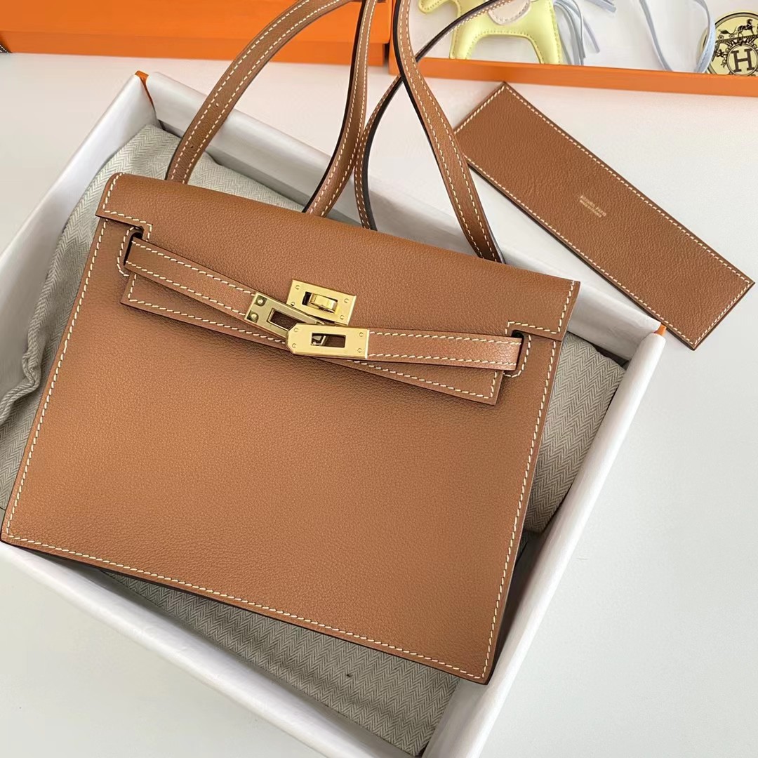 Hermes Kelly Mini Women Handbag(22-17-4cm ) - PerfectKickZ