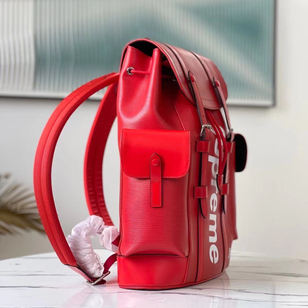 Louis Vuitton x Supreme Christopher Backpack (26*47*13cm) - PerfectKickZ