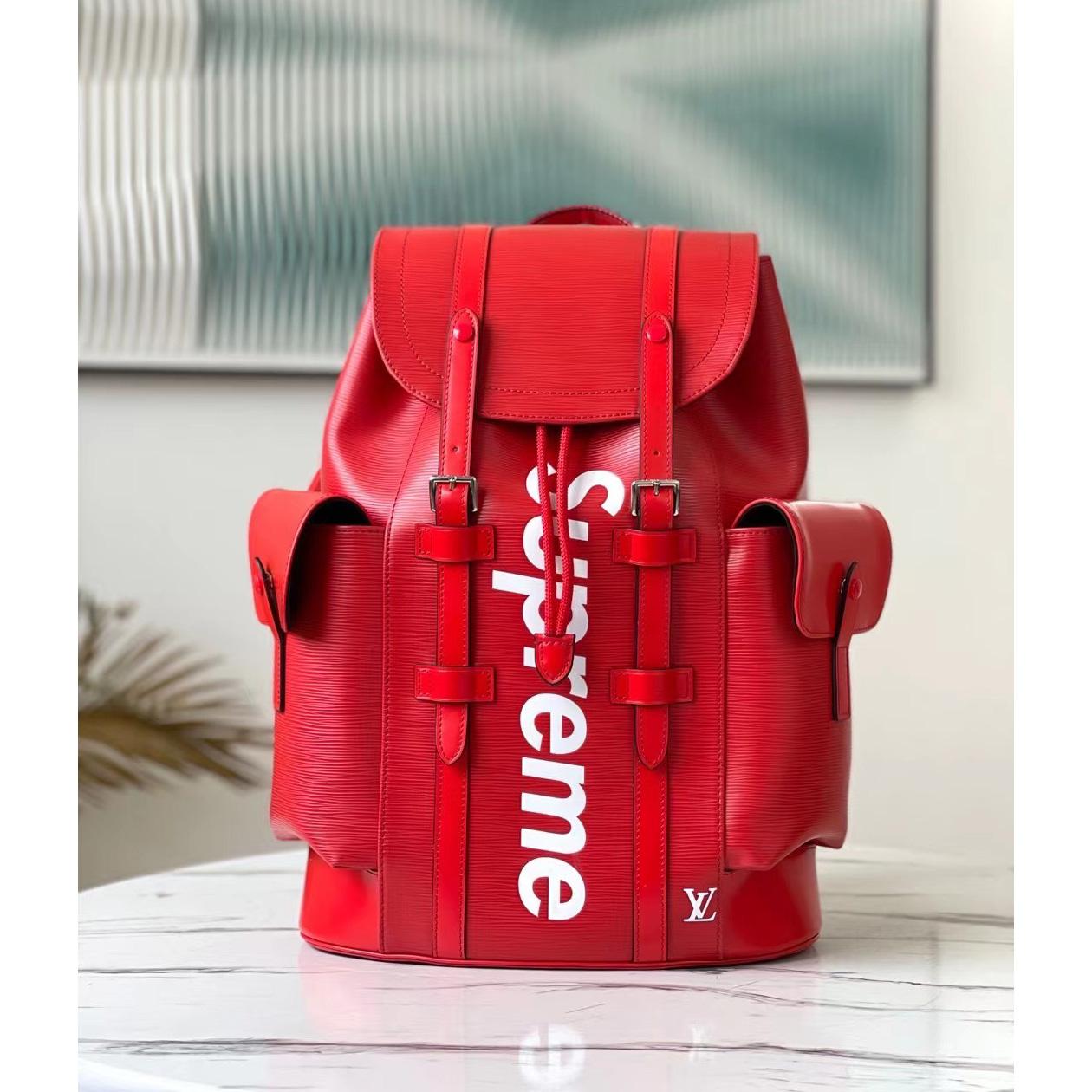 Louis Vuitton x Supreme Christopher Backpack (26*47*13cm) - PerfectKickZ