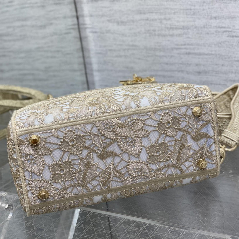 Dior Medium Dior Or Lady D-lite Bag - PerfectKickZ