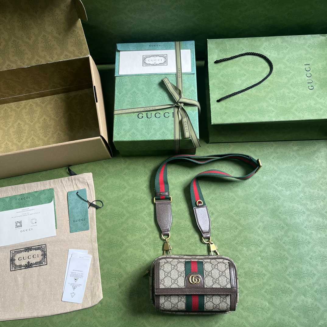 Gucci Ophidia GG Mini Bag(20-12.5-9cm)    - PerfectKickZ