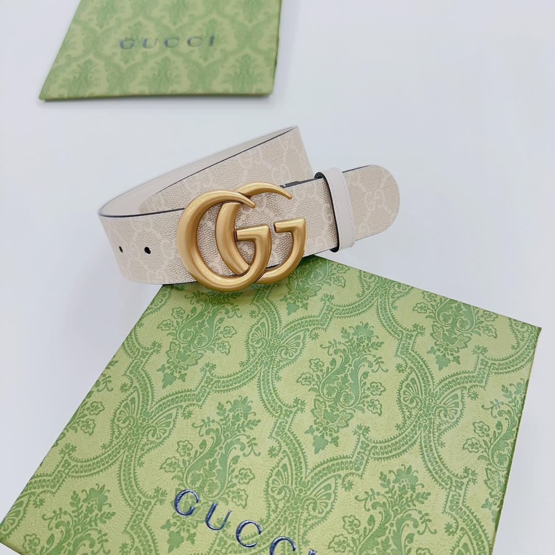 Gucci GG Marmont Reversible Wide Belt - PerfectKickZ