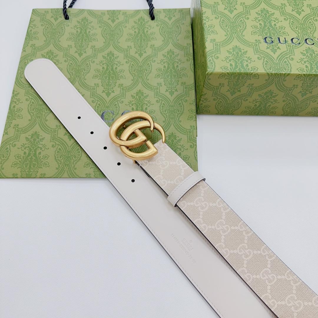 Gucci GG Marmont Reversible Wide Belt - 