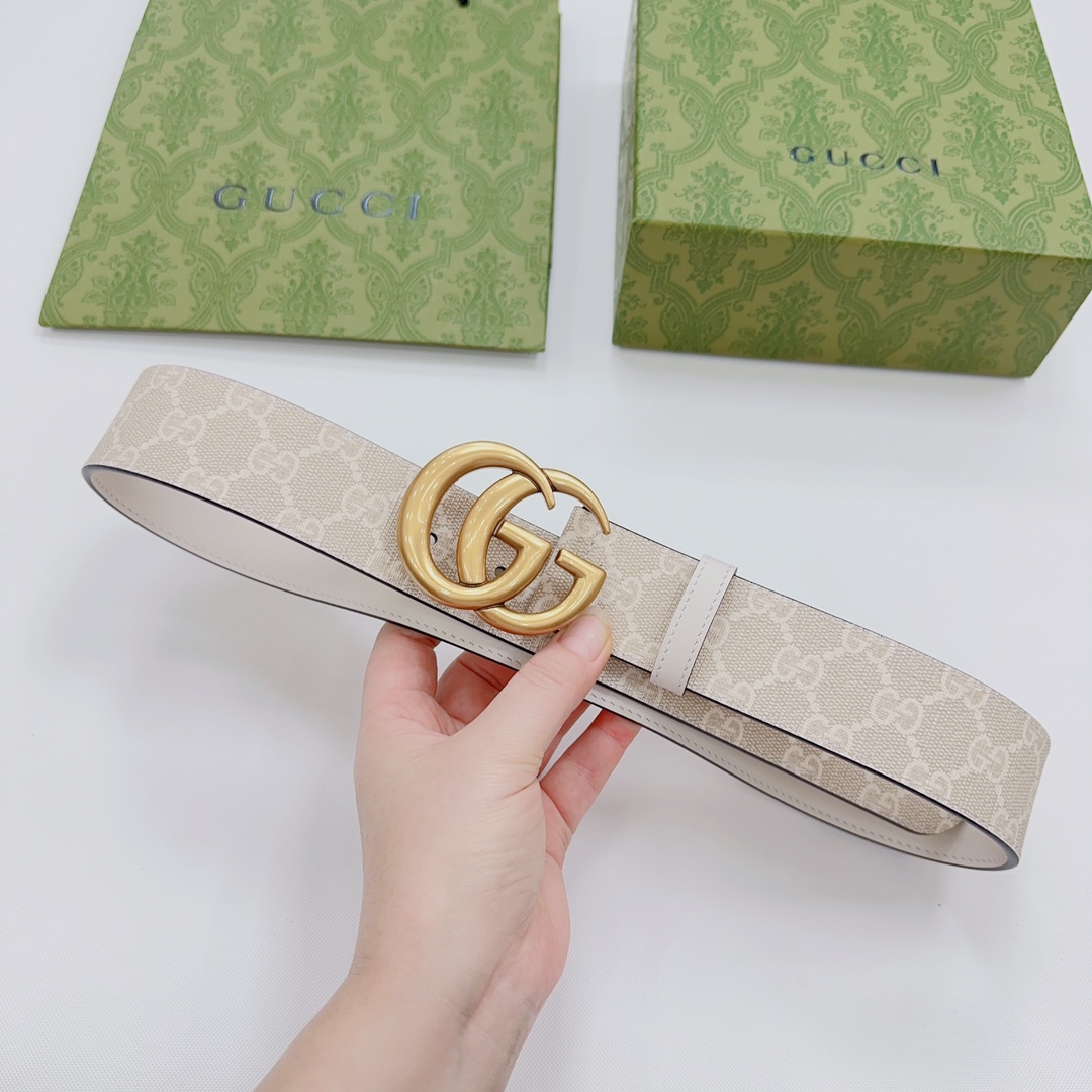 Gucci GG Marmont Reversible Wide Belt - PerfectKickZ