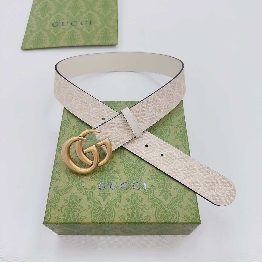 Gucci GG Marmont Reversible Wide Belt - 