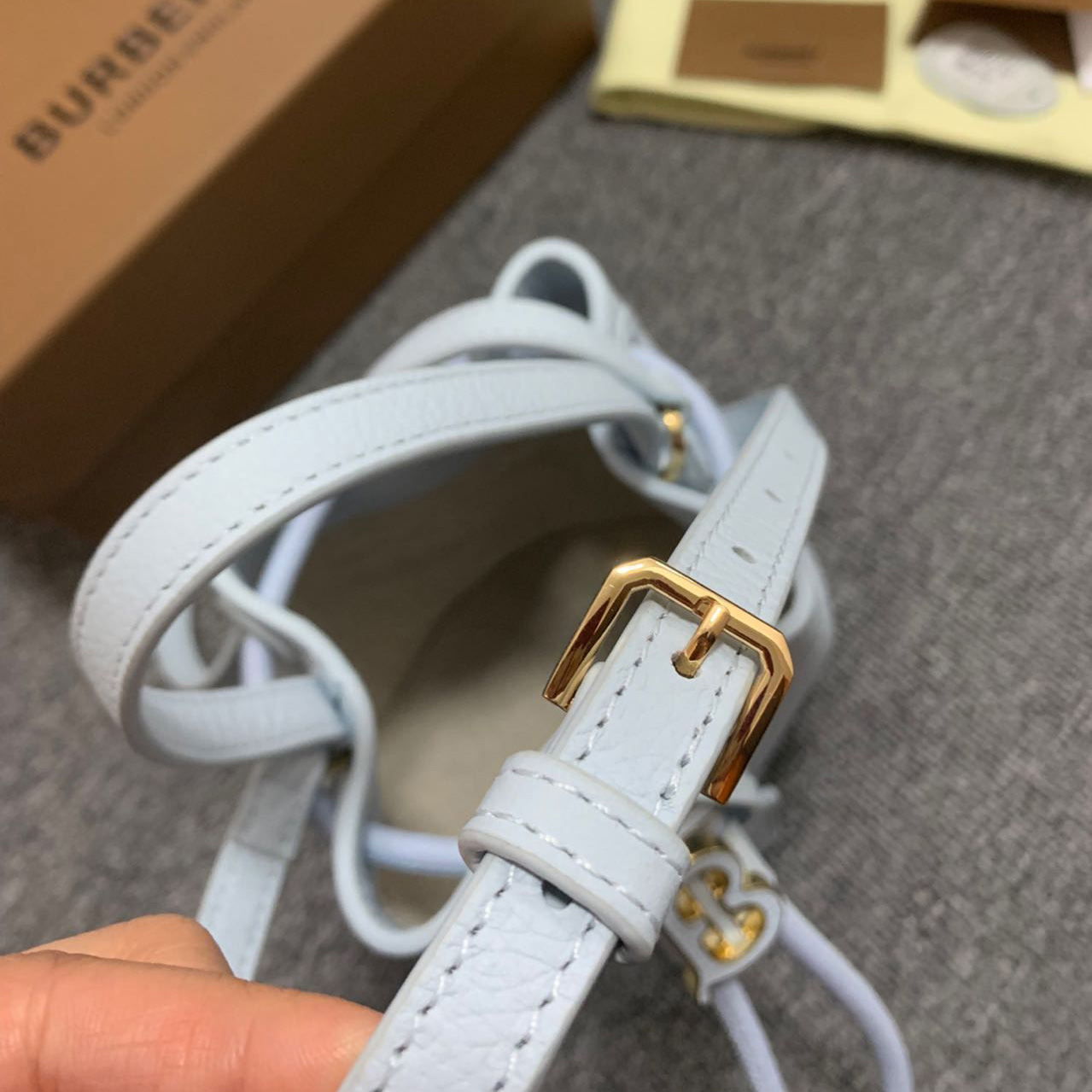 Burberry Mini TB Bucket Bag  - PerfectKickZ