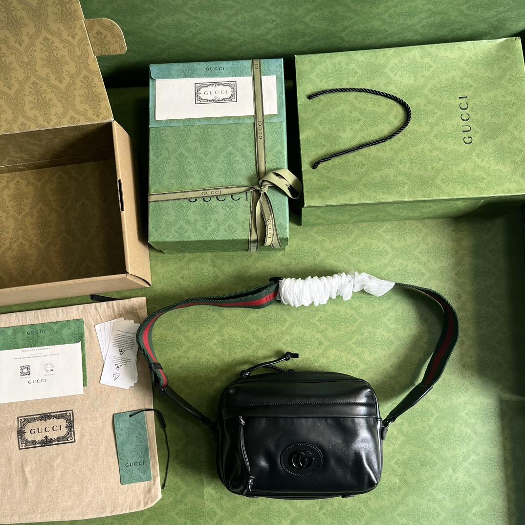 Gucci Shoulder Bag With Tonal Double G(23.5-15.5-8cm) - PerfectKickZ