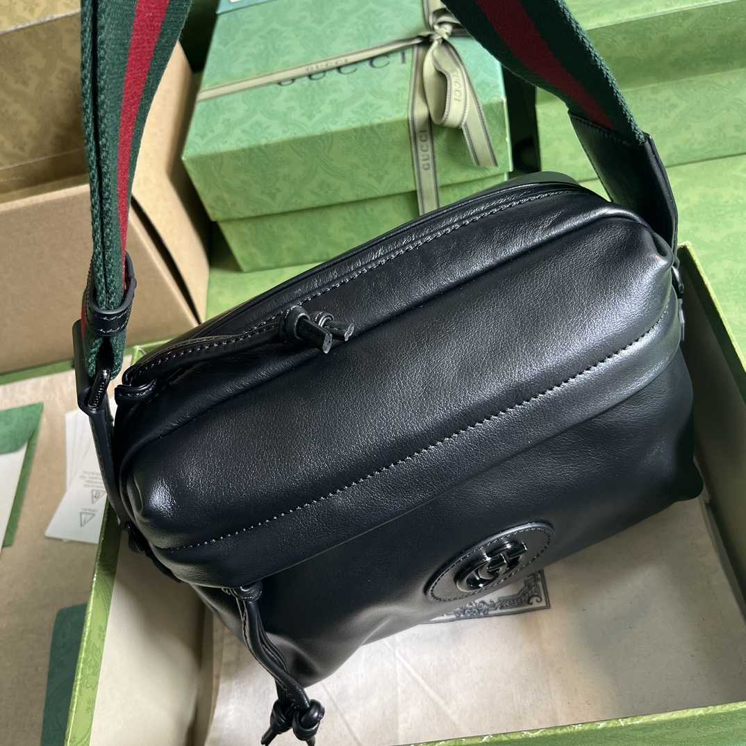 Gucci Shoulder Bag With Tonal Double G(23.5-15.5-8cm) - PerfectKickZ