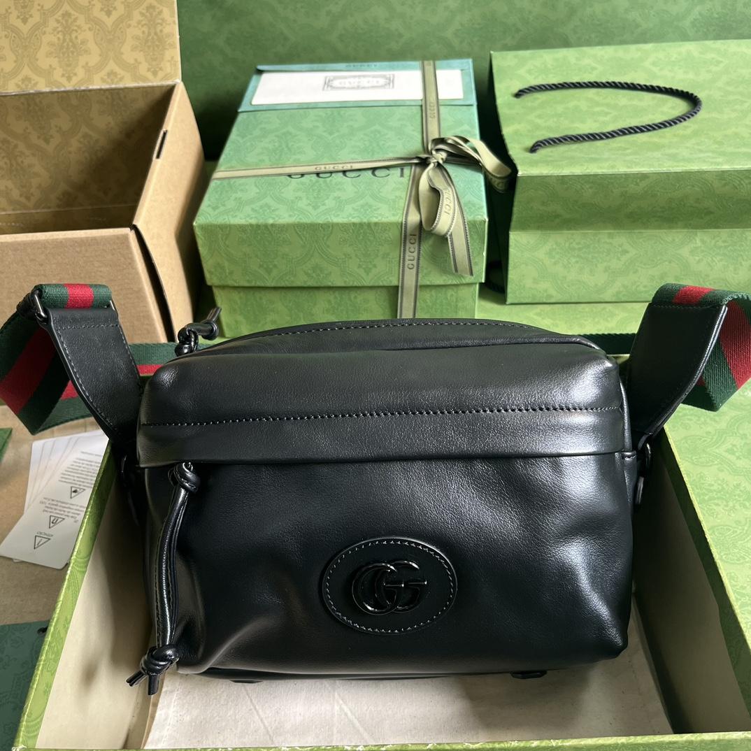 Gucci Shoulder Bag With Tonal Double G(23.5-15.5-8cm) - PerfectKickZ