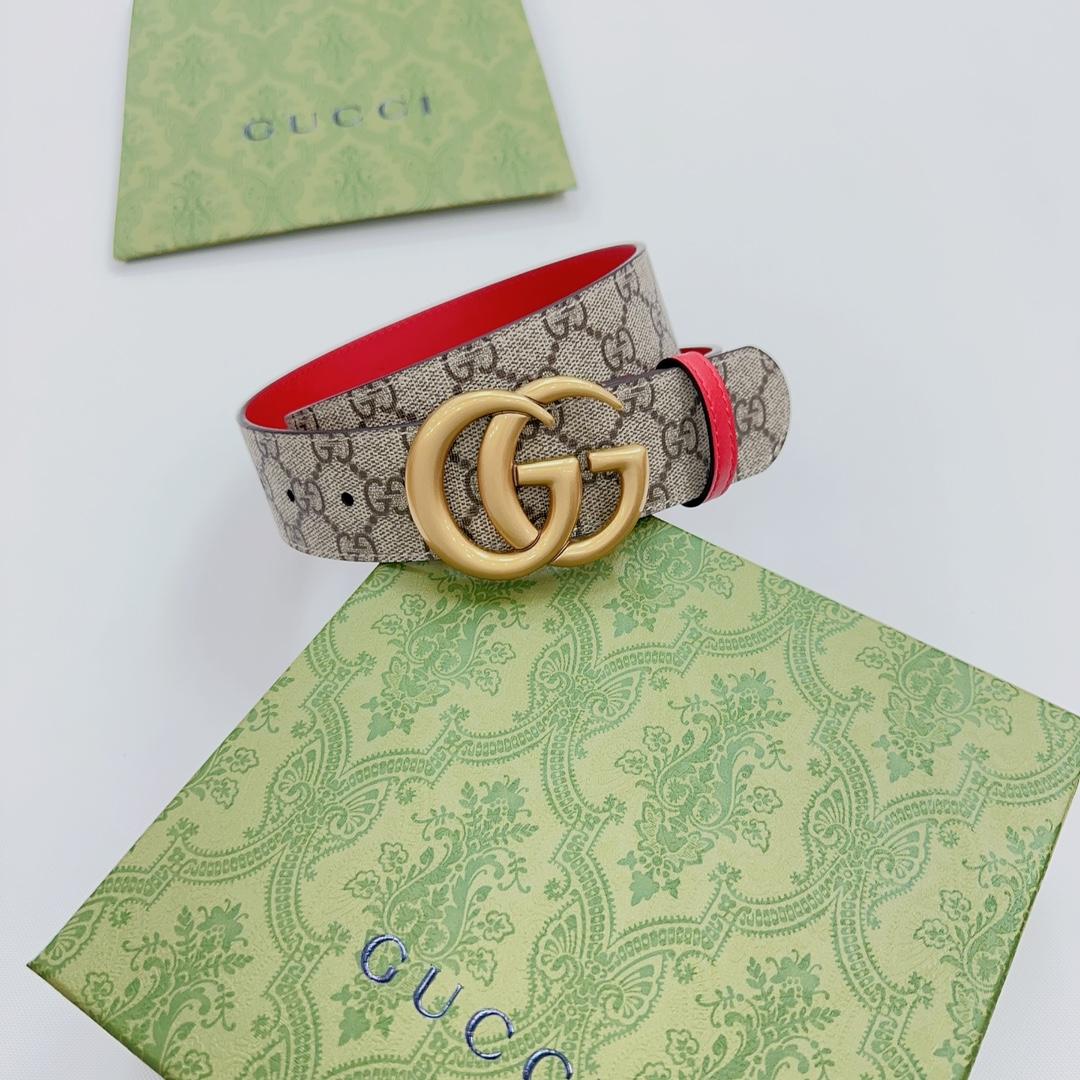 Gucci GG Marmont Reversible Belt - PerfectKickZ