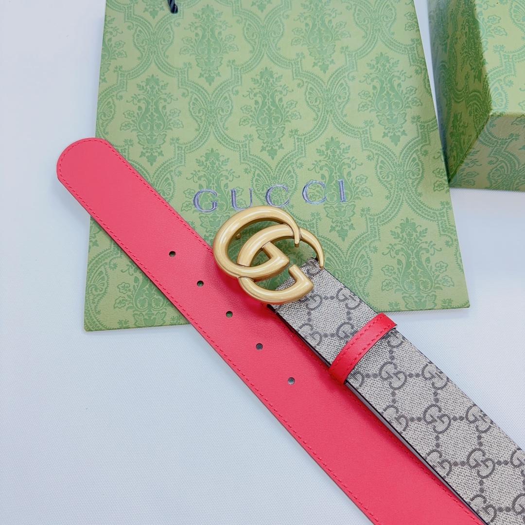 Gucci GG Marmont Reversible Belt - PerfectKickZ
