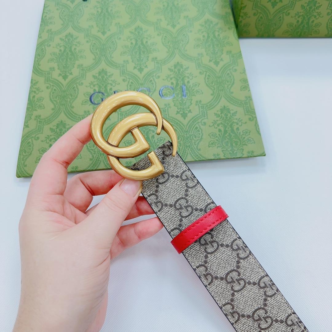 Gucci GG Marmont Reversible Belt - PerfectKickZ
