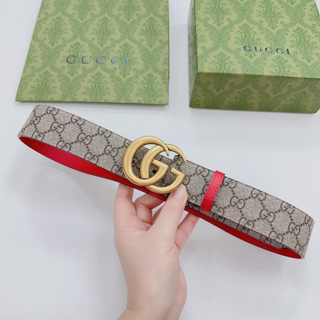 Gucci GG Marmont Reversible Belt - PerfectKickZ