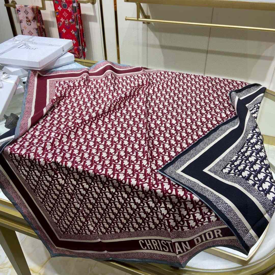 Dior Oblique Diortwin 90 Square Scarf  - PerfectKickZ