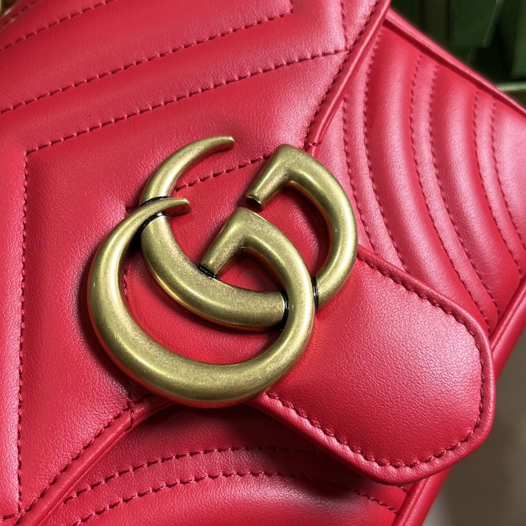 Gucci GG Marmont Mini Shoulder Bag(18-15-8cm) - PerfectKickZ