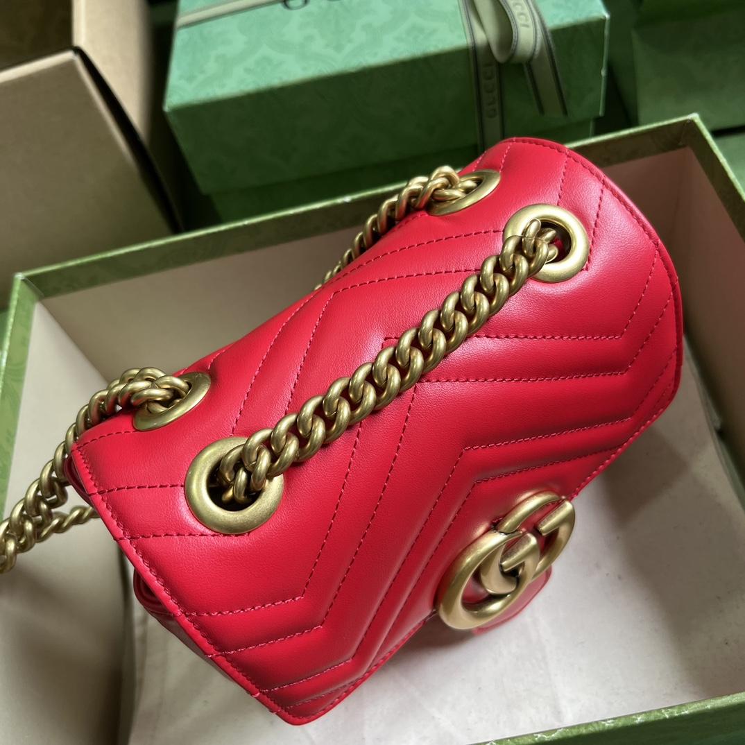 Gucci GG Marmont Mini Shoulder Bag(18-15-8cm) - PerfectKickZ