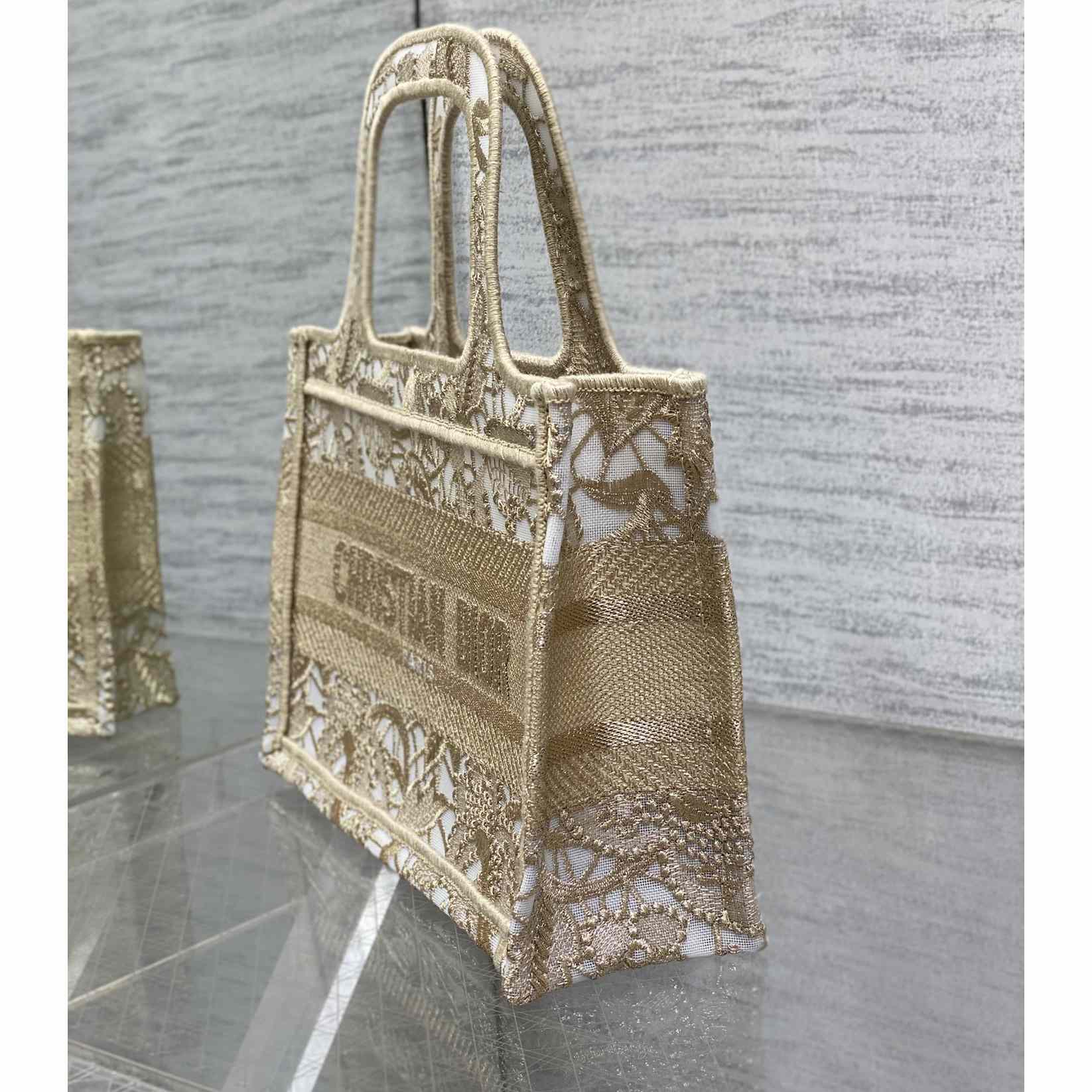 Dior Mini Dior Or Dior Book Tote - PerfectKickZ