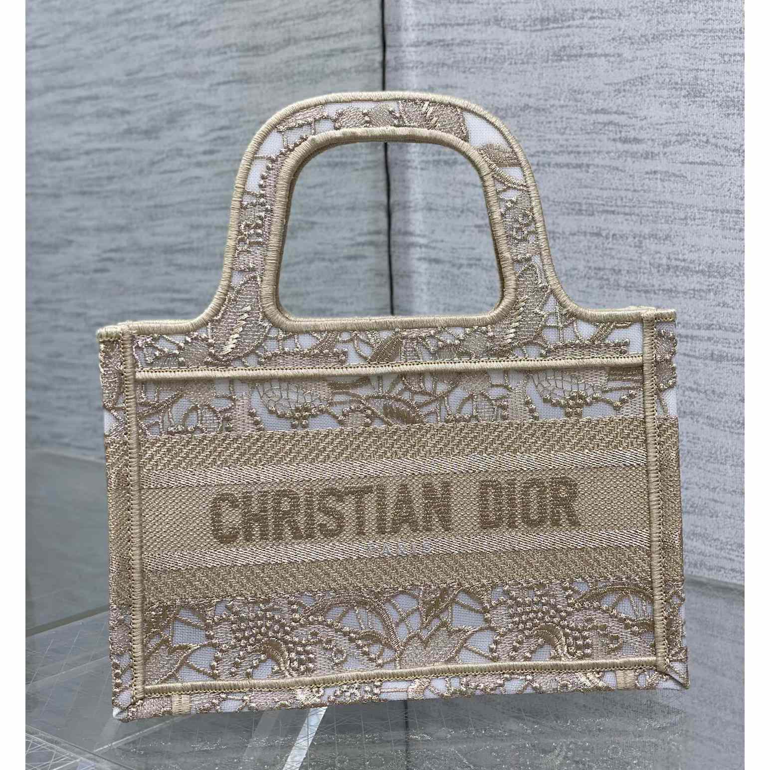 Dior Mini Dior Or Dior Book Tote - PerfectKickZ
