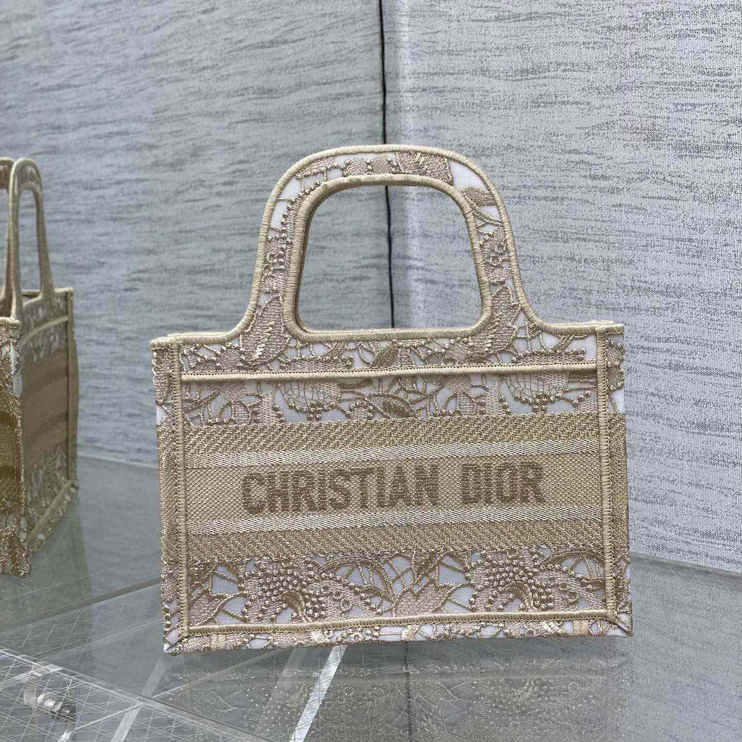 Dior Mini Dior Or Dior Book Tote - PerfectKickZ