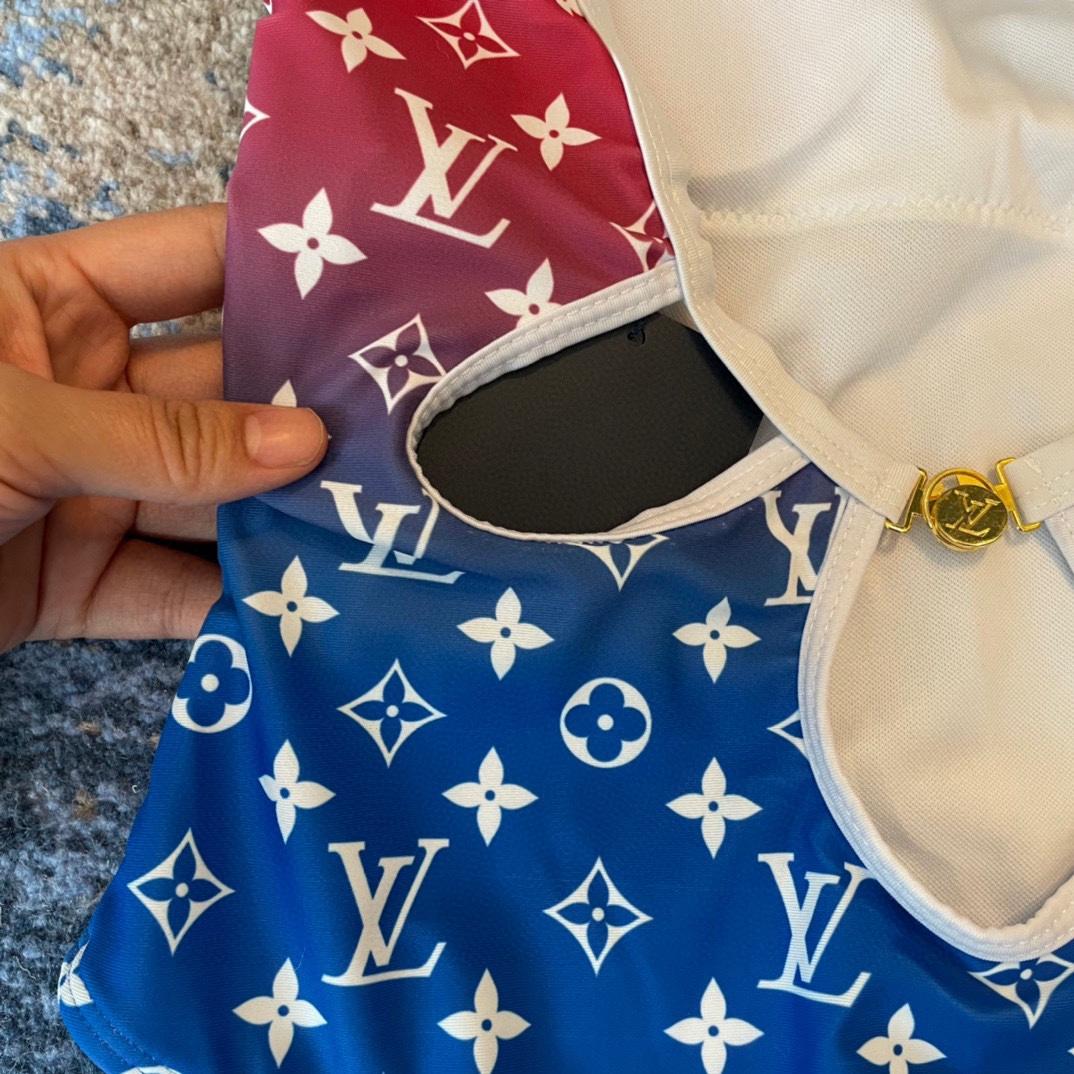 Louis Vuitton Monogram Gradient Cut-Out One-Piece Swimsuit - PerfectKickZ