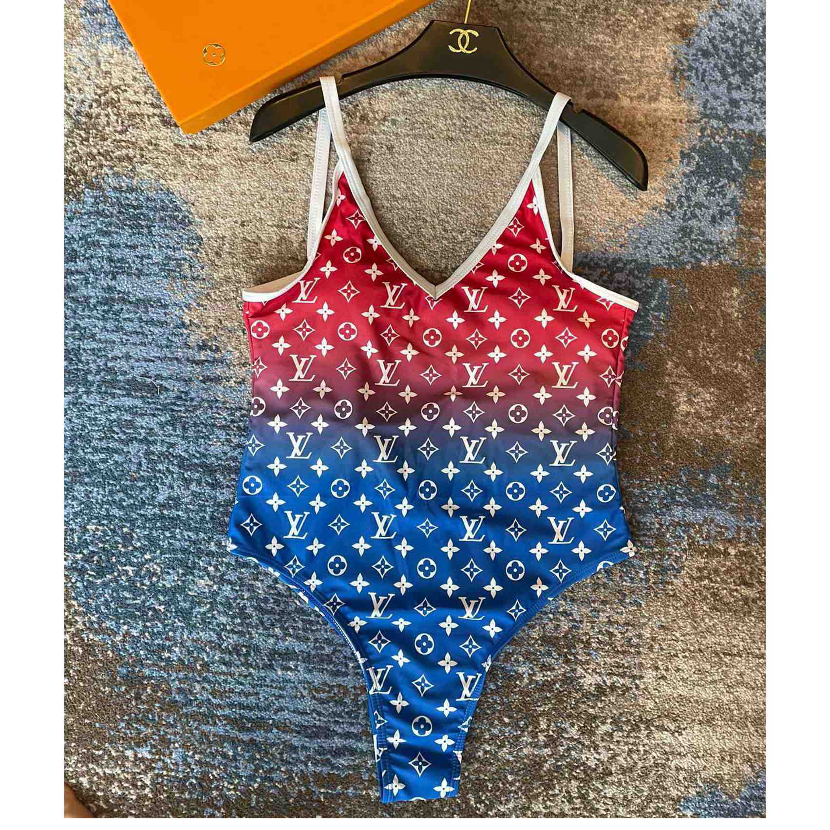 Louis Vuitton Monogram Gradient Cut-Out One-Piece Swimsuit - PerfectKickZ