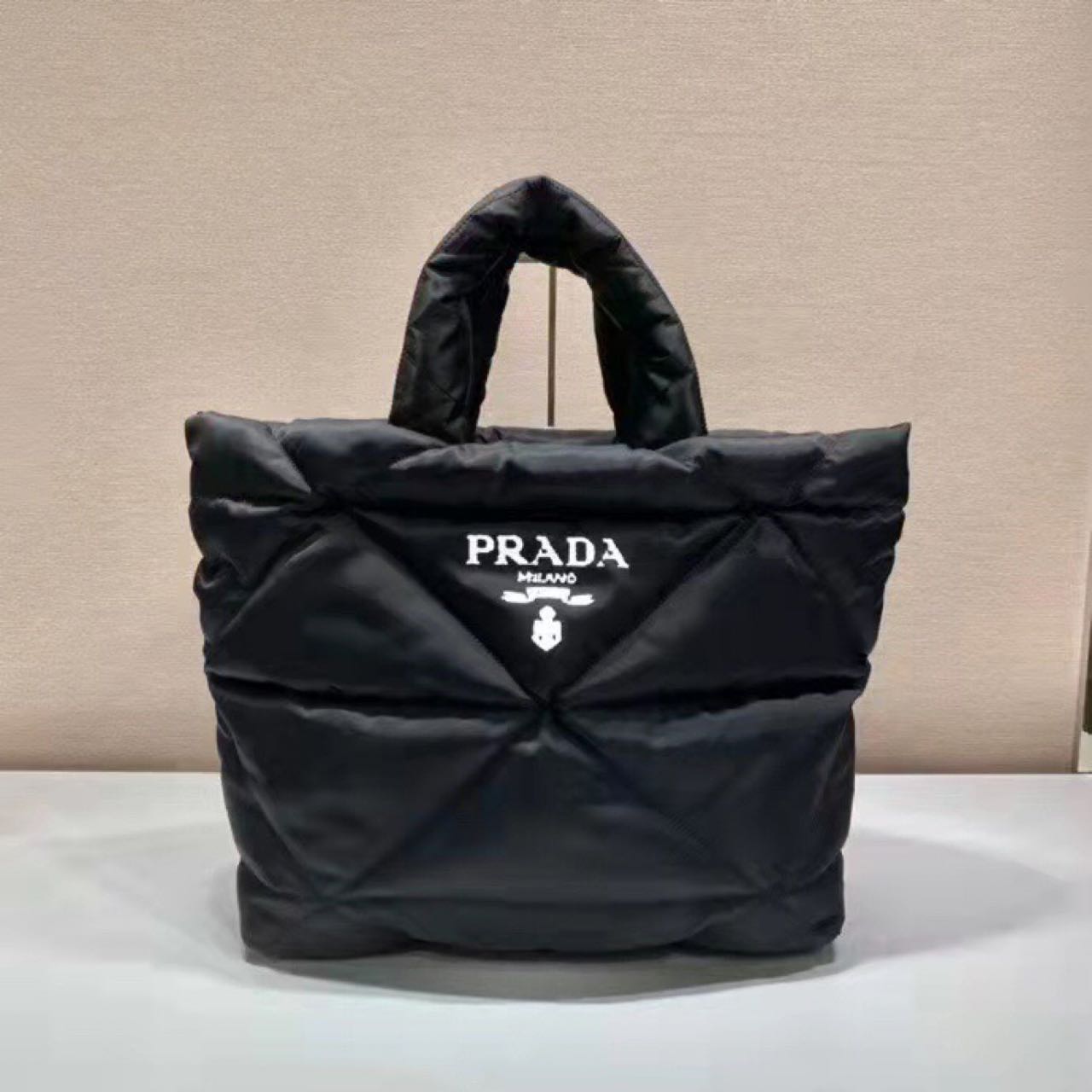 Prada Padded Re-Nylon Tote Bag - PerfectKickZ