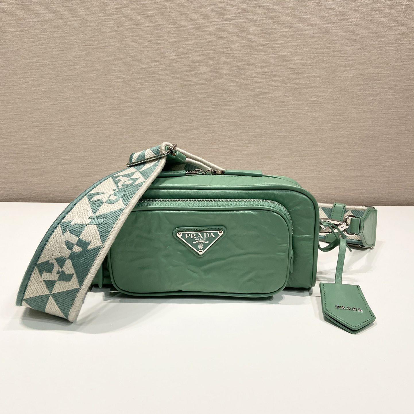 Prada Nappa Antique Leather Multi-pocket Shoulder Bag - PerfectKickZ