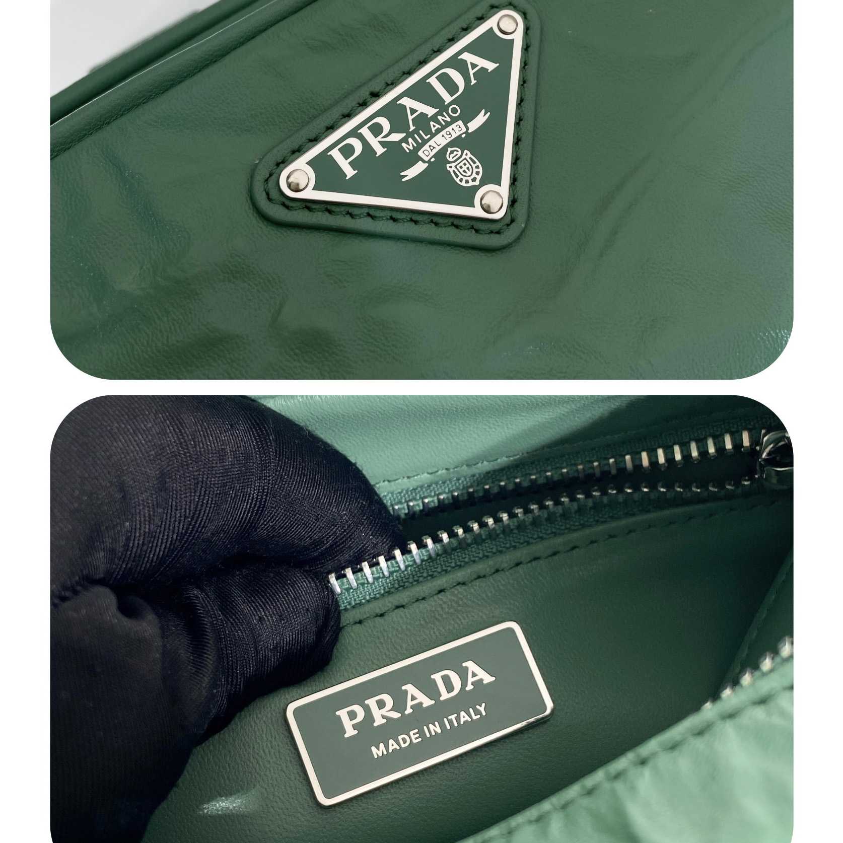 Prada Nappa Antique Leather Multi-pocket Shoulder Bag - PerfectKickZ
