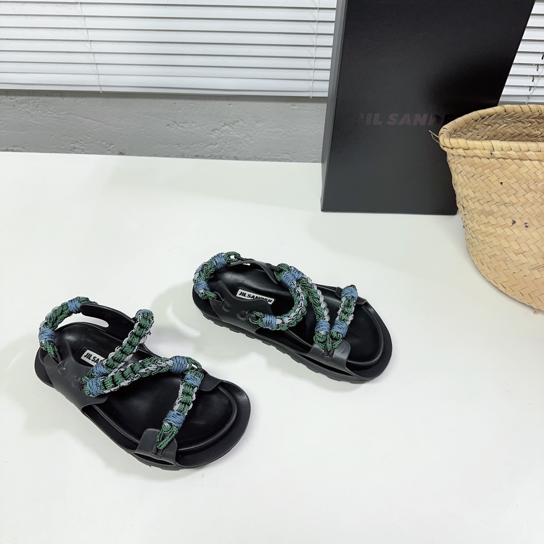 JIl Sander Leather Sandals - PerfectKickZ