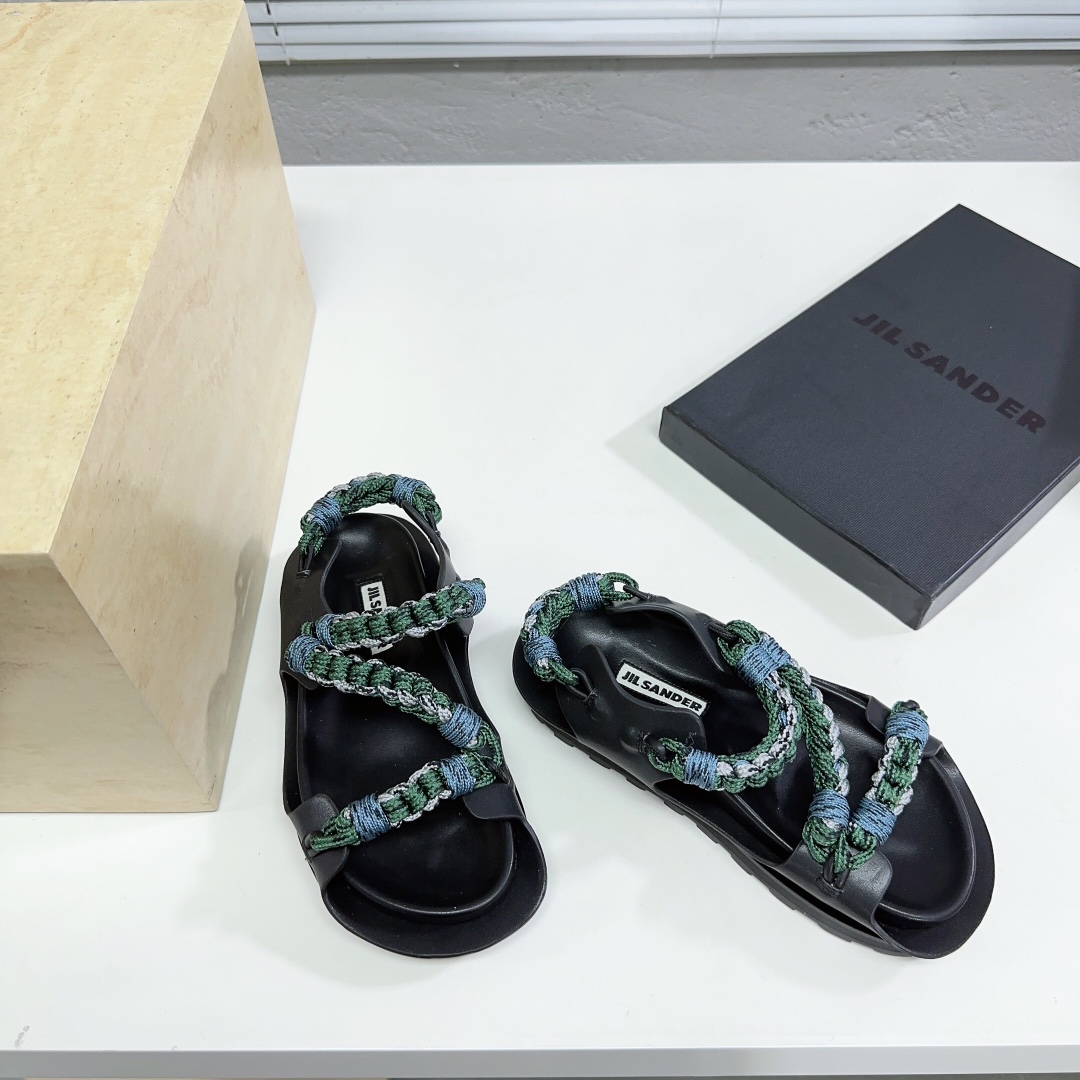JIl Sander Leather Sandals - PerfectKickZ