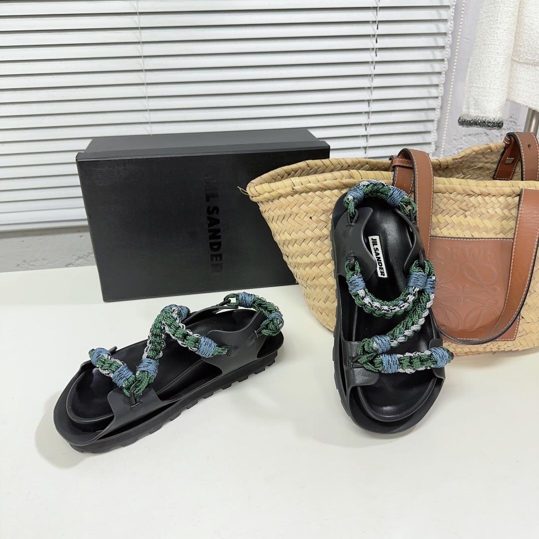 JIl Sander Leather Sandals - PerfectKickZ