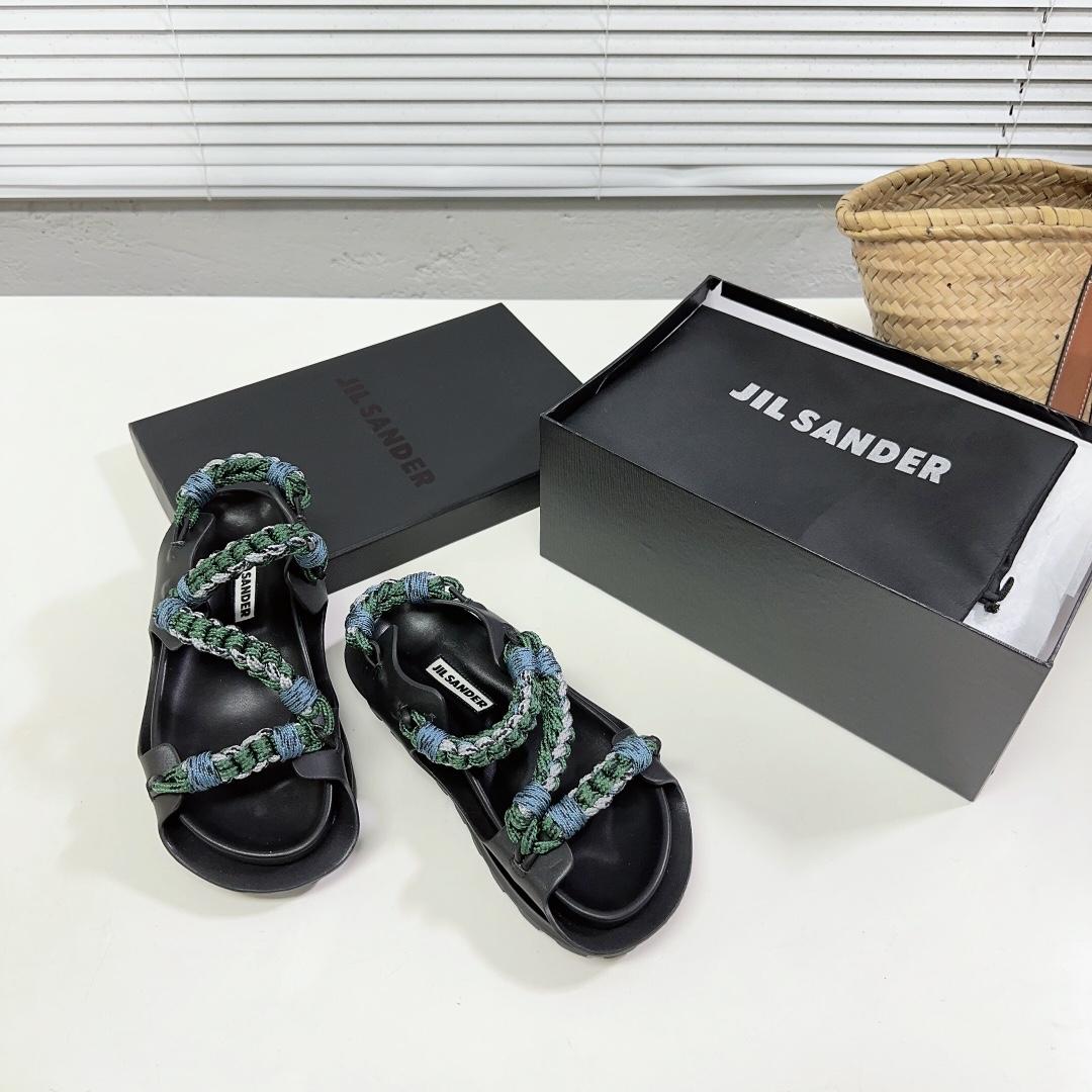 JIl Sander Leather Sandals - PerfectKickZ