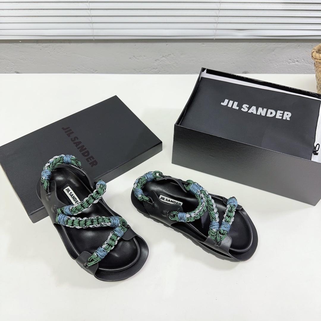 JIl Sander Leather Sandals - PerfectKickZ