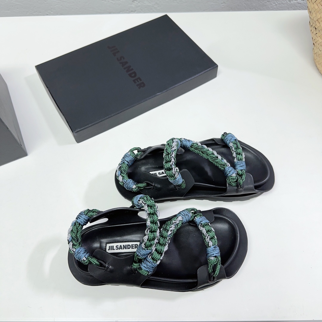 JIl Sander Leather Sandals - PerfectKickZ