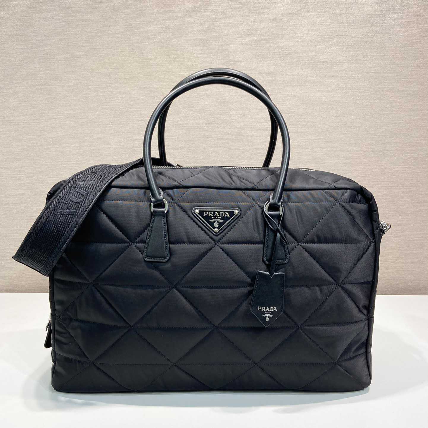 Prada Quilted Re-Nylon Travel Bag - PerfectKickZ