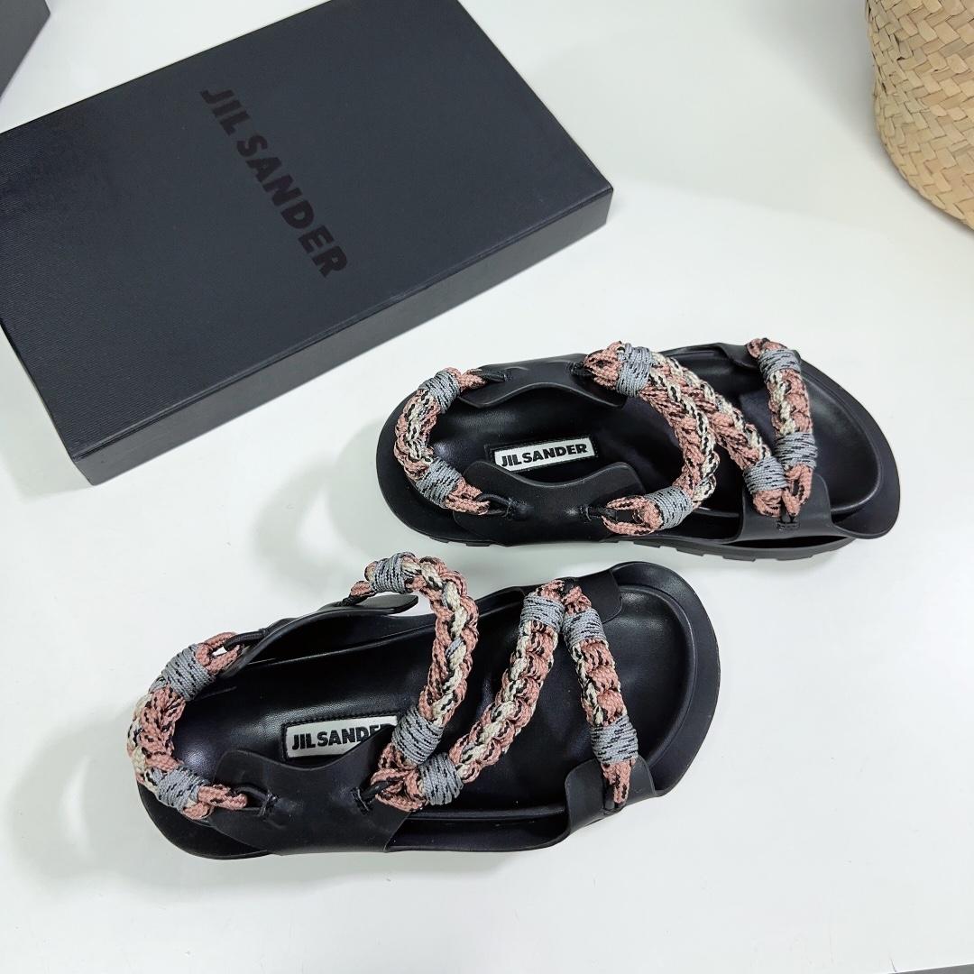 JIl Sander Leather Sandals - PerfectKickZ