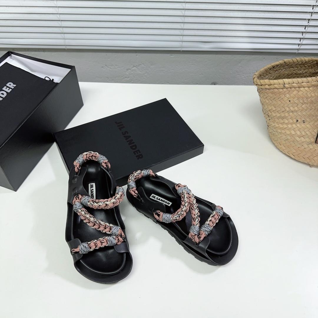 JIl Sander Leather Sandals - PerfectKickZ
