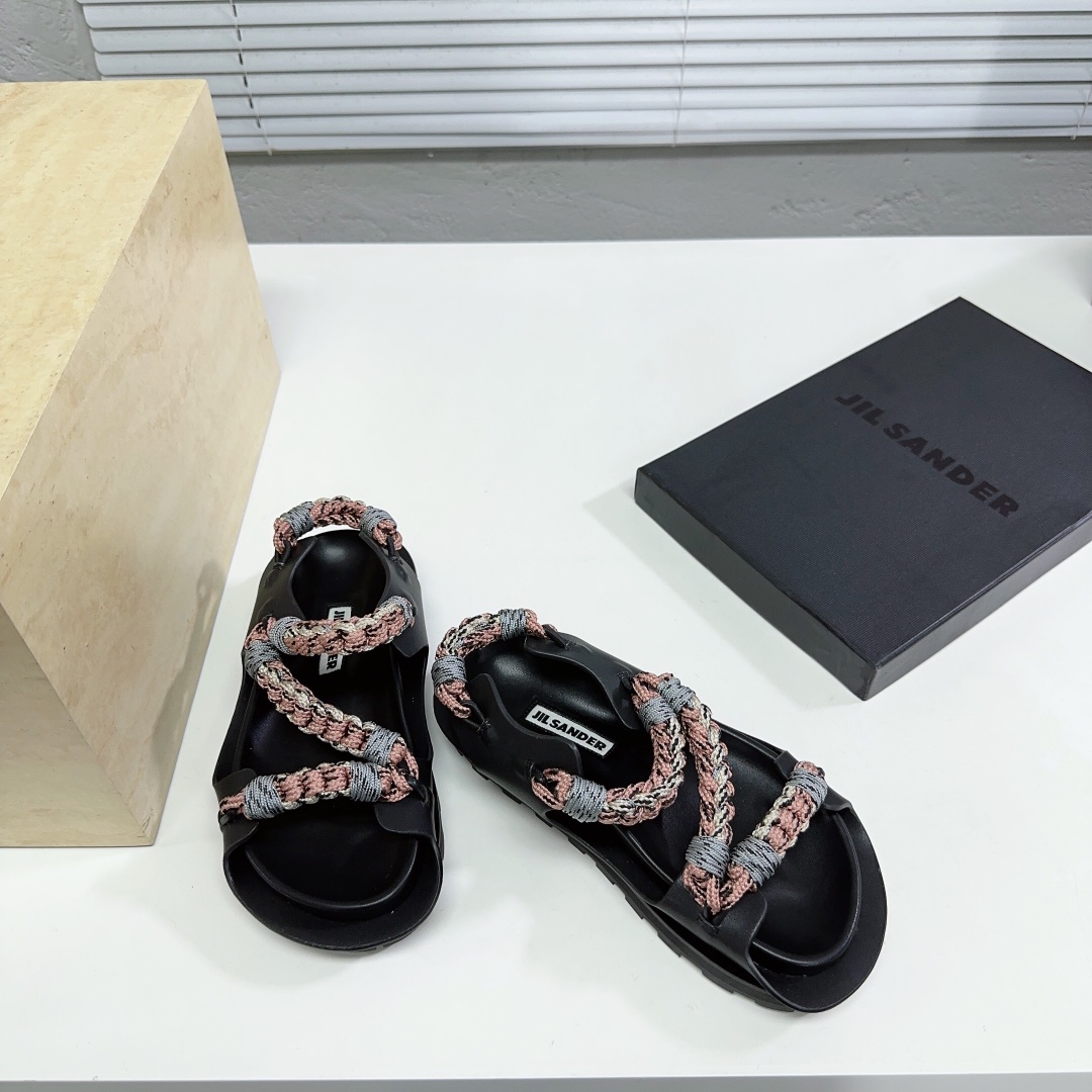 JIl Sander Leather Sandals - PerfectKickZ