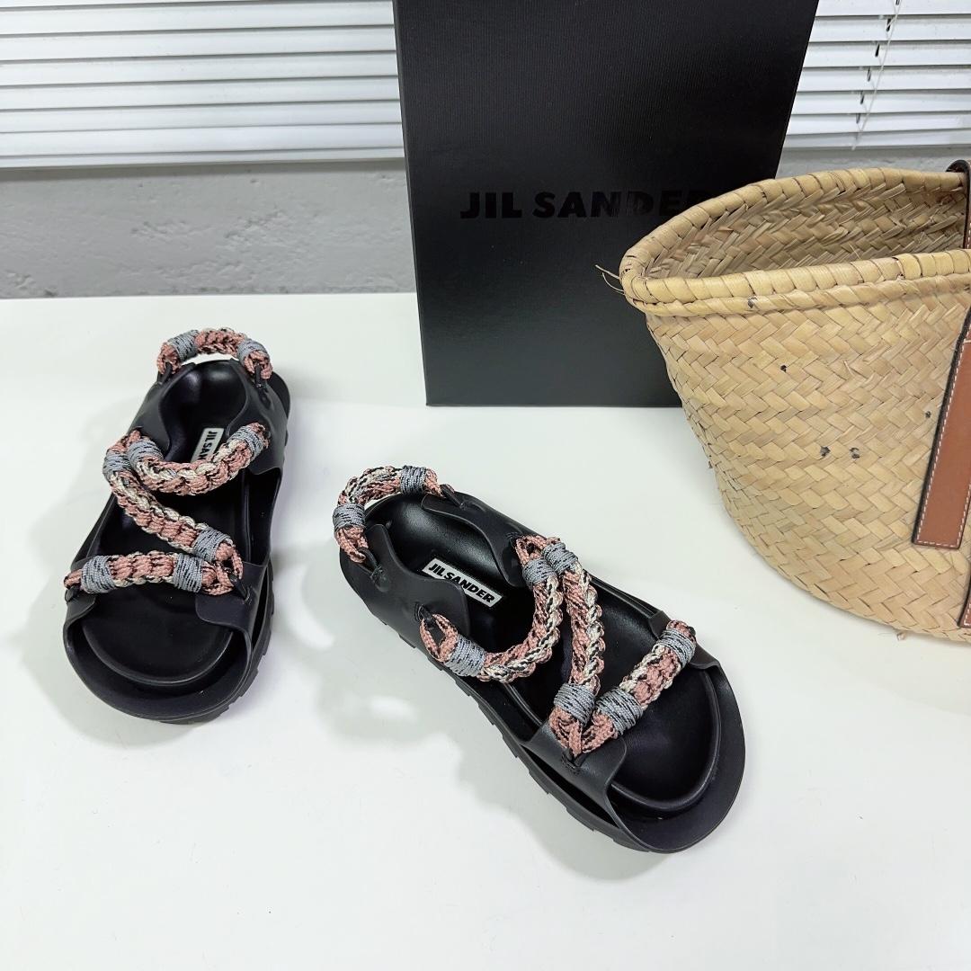 JIl Sander Leather Sandals - PerfectKickZ