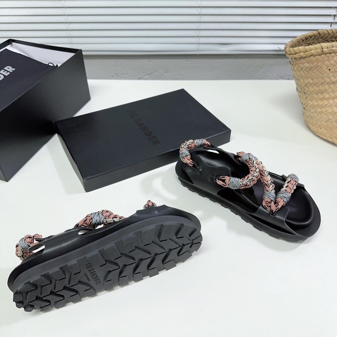 JIl Sander Leather Sandals - PerfectKickZ