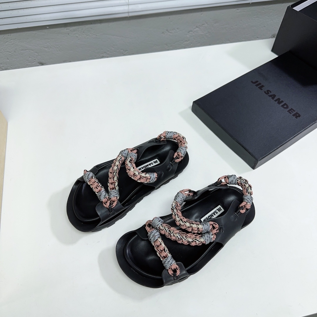 JIl Sander Leather Sandals - PerfectKickZ
