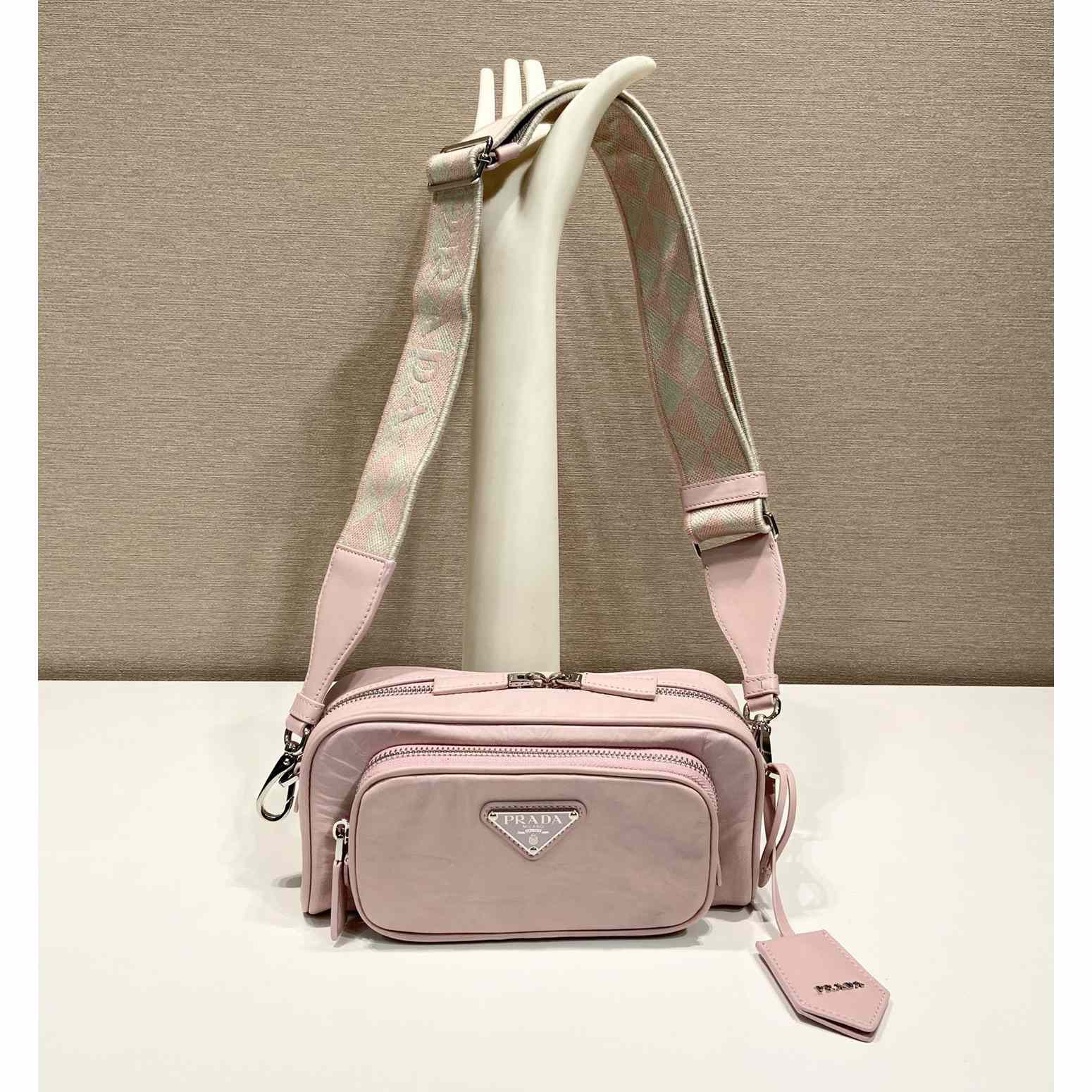 Prada Nappa Antique Leather Multi-pocket Shoulder Bag - PerfectKickZ