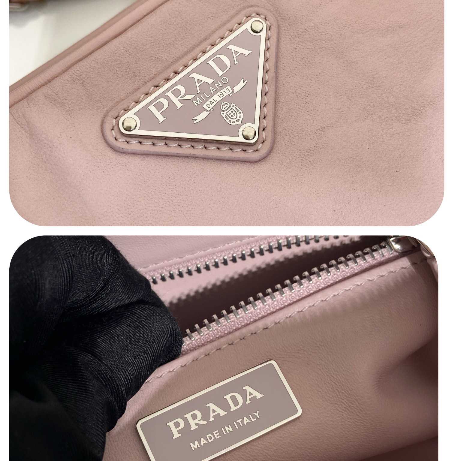 Prada Nappa Antique Leather Multi-pocket Shoulder Bag - 