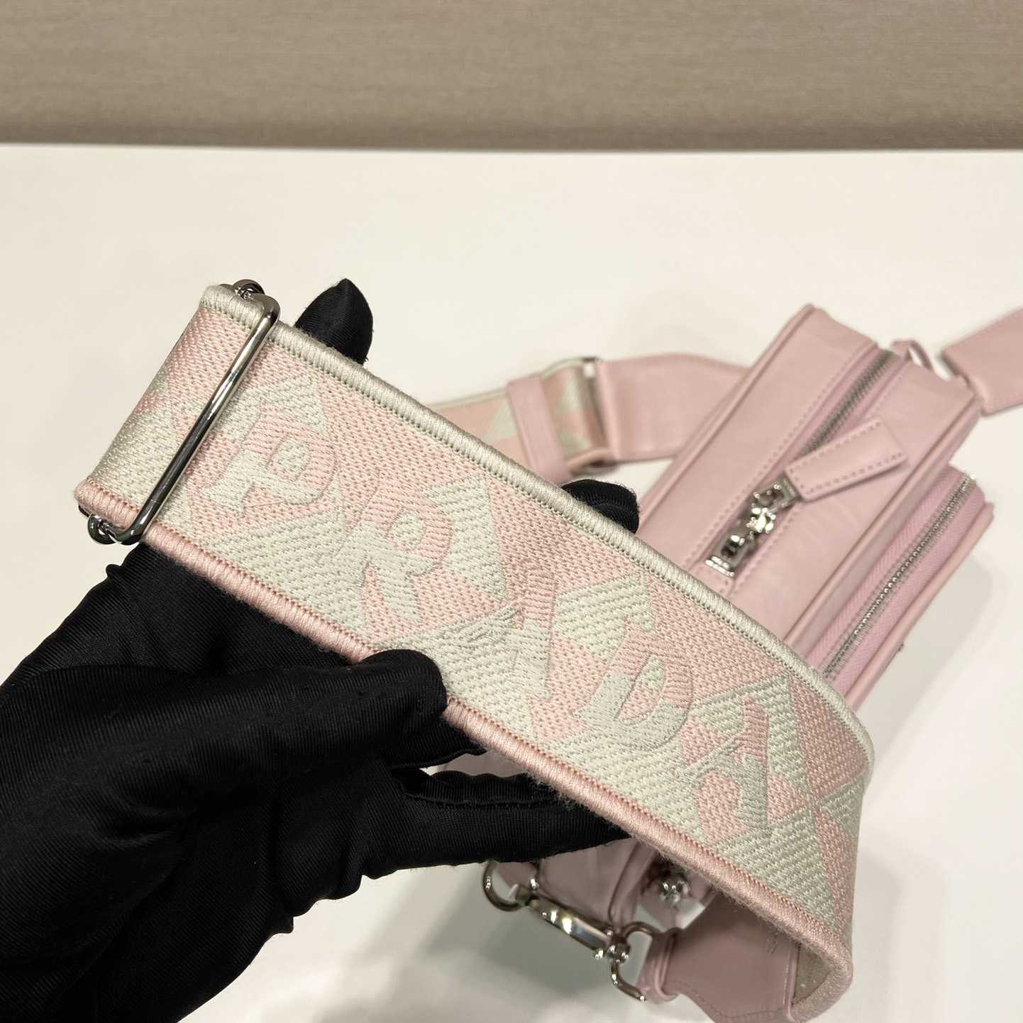 Prada Nappa Antique Leather Multi-pocket Shoulder Bag - 