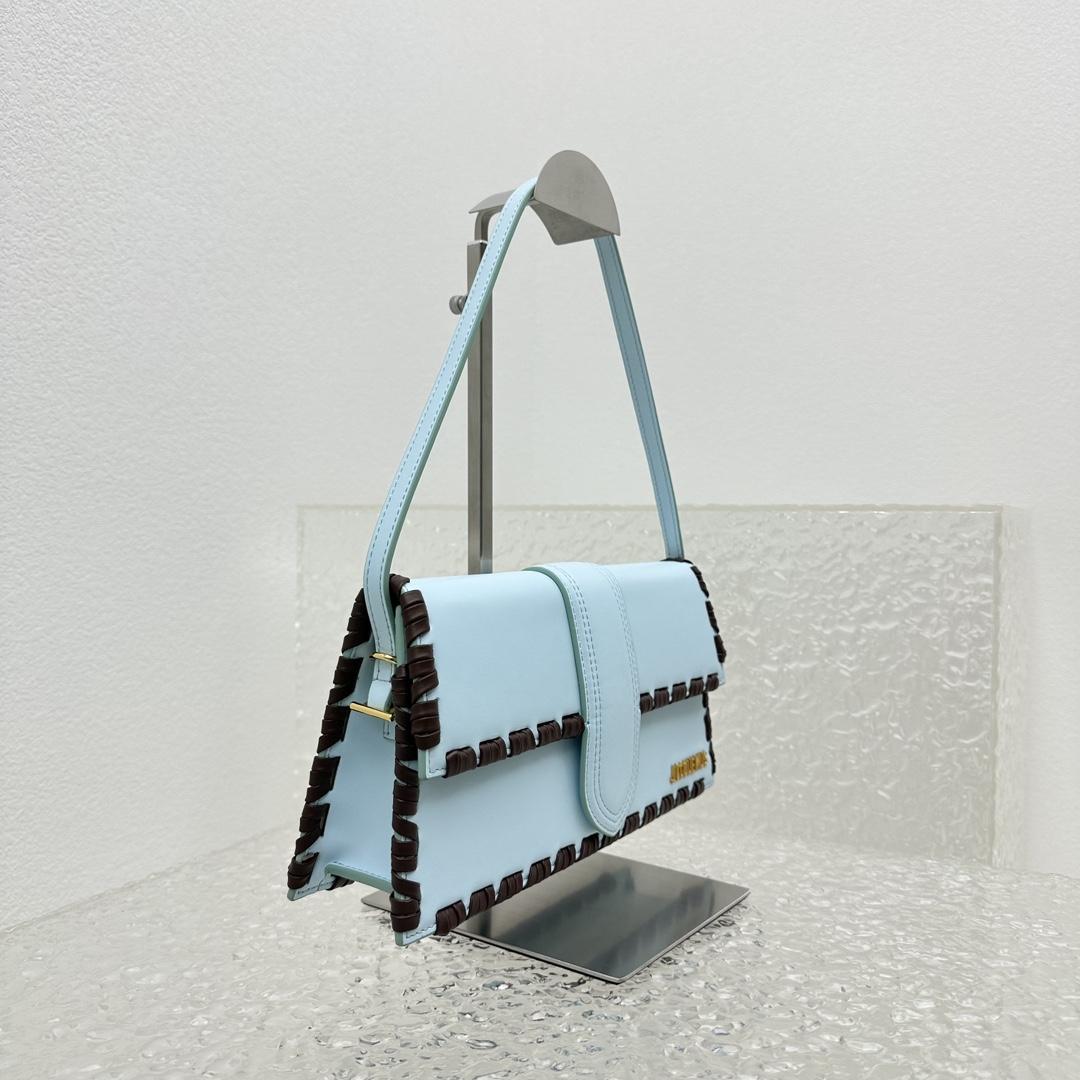 Jacquemus Le Bambino Long Lacet Long laced Flap Bag(28x13.5x6cm) - PerfectKickZ